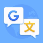 translate app voice and text android application logo